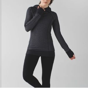 Lululemon Think Fast Hoodie Heathered Herringbone